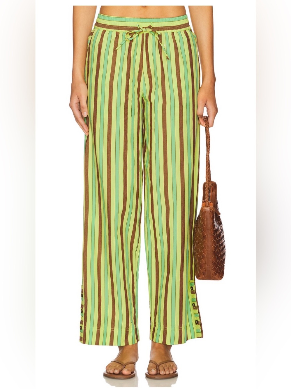 Ritik Trousers in Tropical Business Stripe
Damson Madder